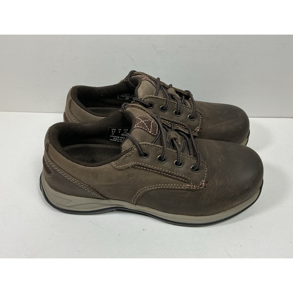 Red Wing Shoes Womens Size 6.5 D Brown Leather Derby Steel Toe Work Shoes 2309 - Picture 4 of 10